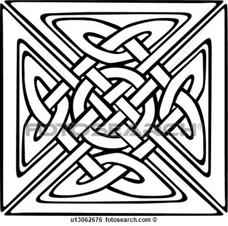 Abstract Celtic Knot Ornaments Square U13062676   Search Clipart    