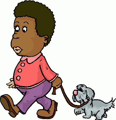 Boy Walking Dog Clipart   Boy Walking Dog Clip Art