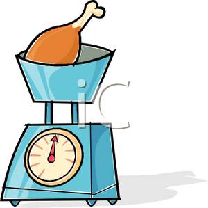     Cartoon Of A Pair Of Food Scales   Royalty Free Clipart Picture