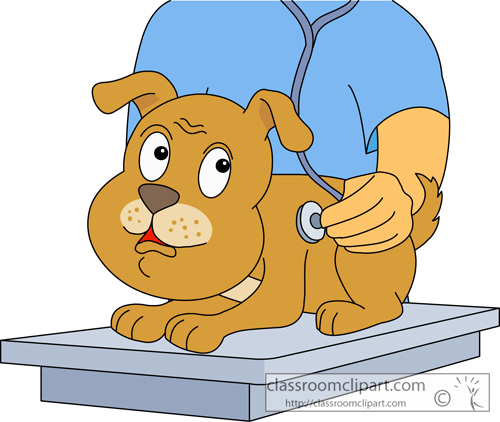 Dog Clipart   Dog At With Vetinarian 1   Classroom Clipart