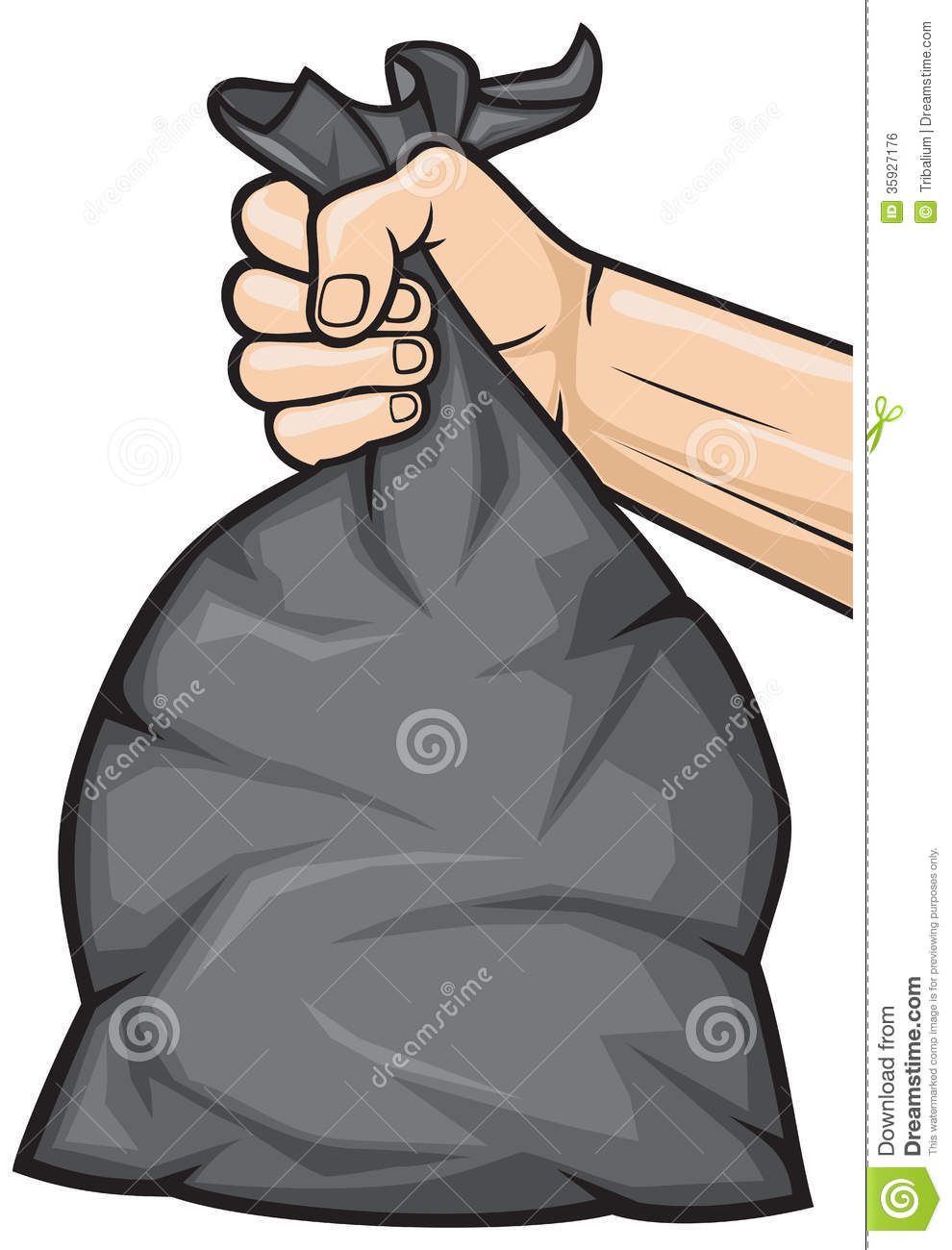 Hand Holding Garbage Bag Royalty Free Stock Image   Image  35927176