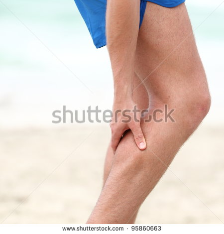 Leg Calf Sport Muscle Injury  Runner With Muscle Pain In Leg    Stock