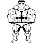 Muscle Man Clip Art   Boo The Dogs