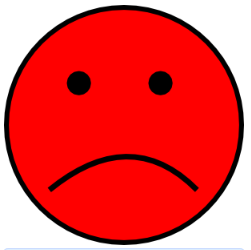 Red Frowny Face   Clipart Best