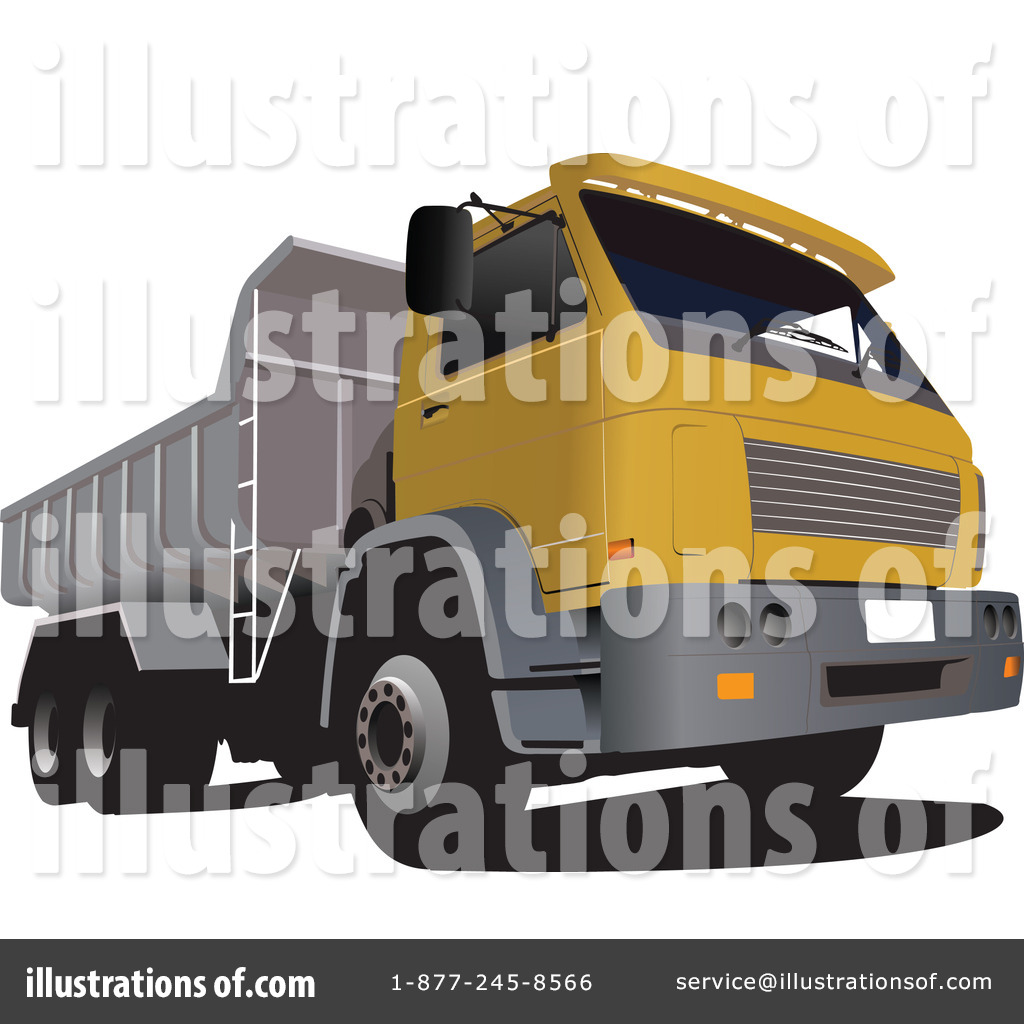 Royalty Free  Rf  Dump Truck Clipart Illustration By Leonid   Stock