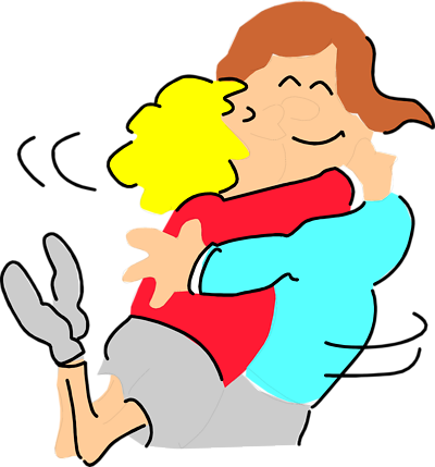 Two Friends Clipart Kids Two Friends Hugging