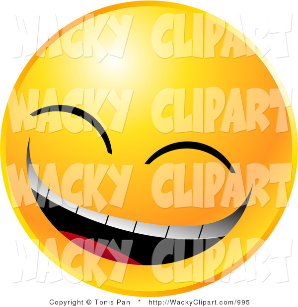 Vector Clipart Of A Laughing Smiley Face By Tonis Pan    995