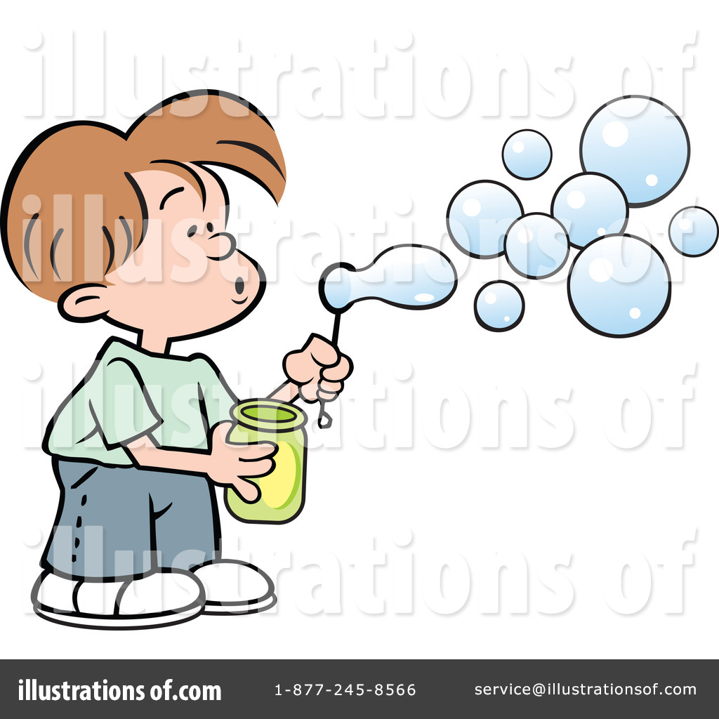 Blowing Bubbles Clipart  1241030 Illustration By Johnny Sajem