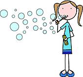 Blowing Bubbles Clipart And Illustration  631 Blowing Bubbles Clip Art