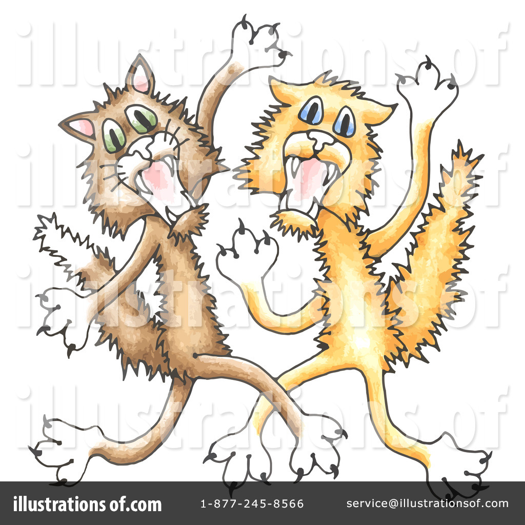 Cats Clipart  50182 By C Charley Franzwa   Royalty Free  Rf  Stock