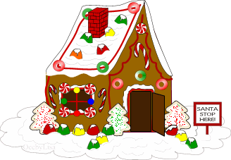 Christmas Gingerbread House Clip Art