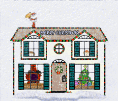 Christmas House Clipart   Animated Christmas Houses