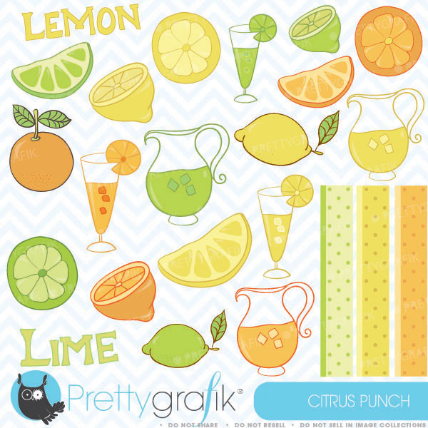 Citrus Clipart Citrus Lime Lemon Orange Clipart     0 79    