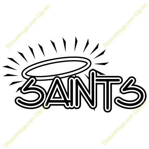 Clipart 14519 Saints   Saints Mugs T Shirts Picture Mouse Pads    