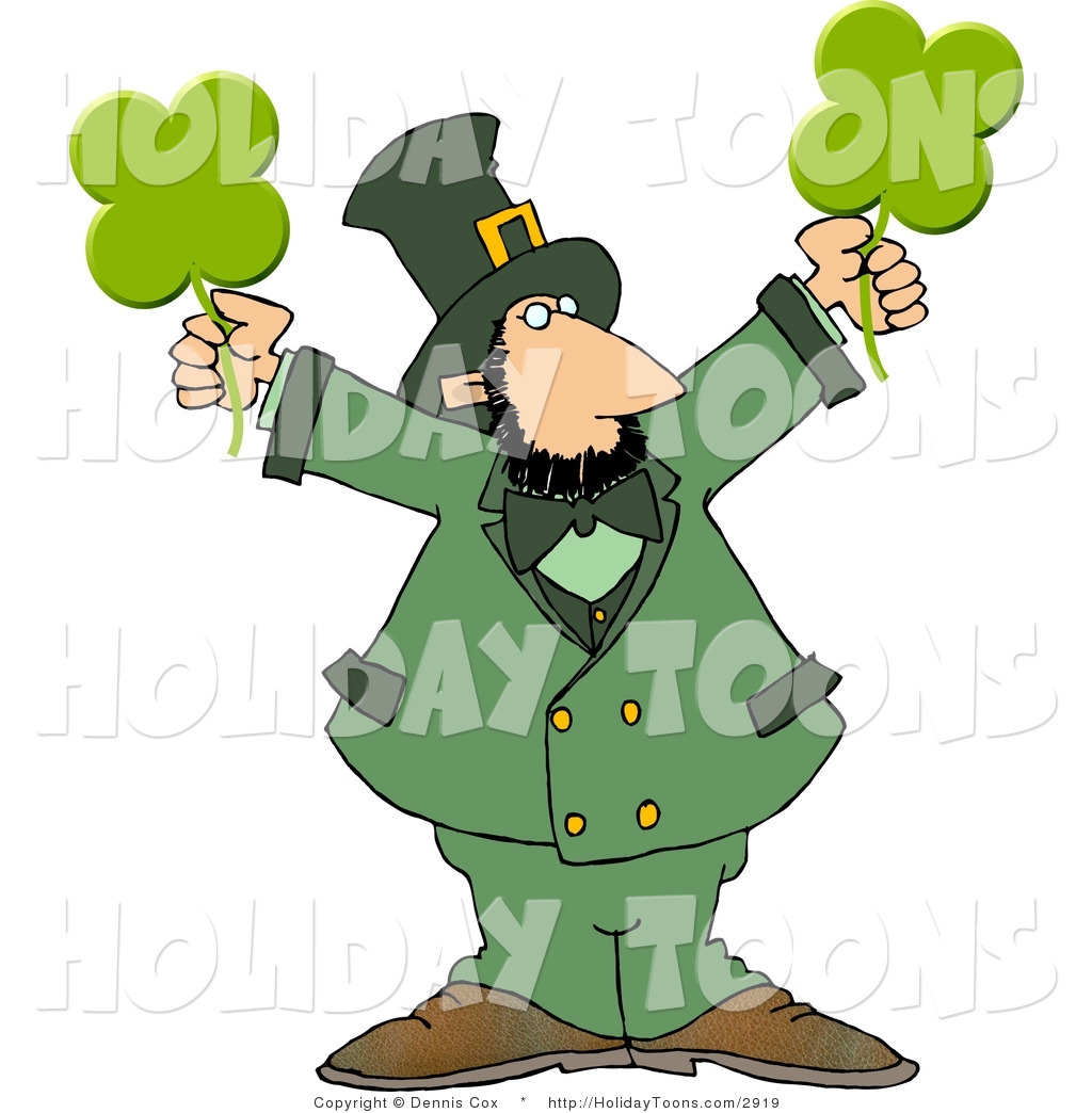 Clipart Of A Modern Stereotypical Depiction Of An Irish Leprechaun    
