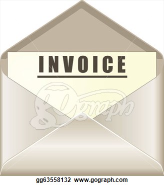 Envelope With Invoice Document  Clipart Illustrations Gg63558132