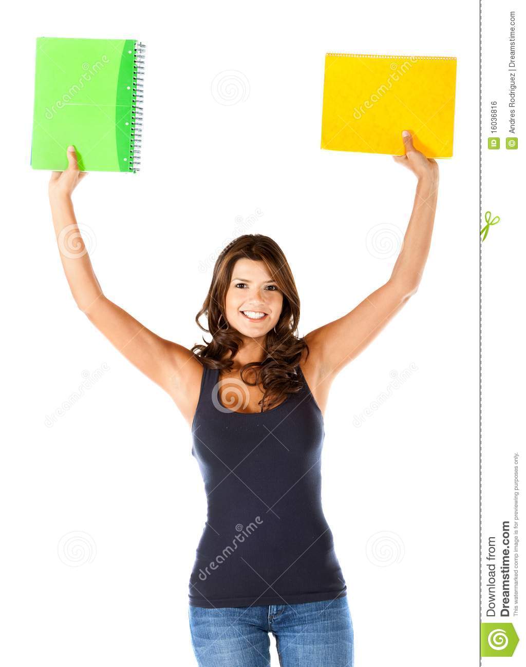 Excited Female Student Royalty Free Stock Image   Image  16036816