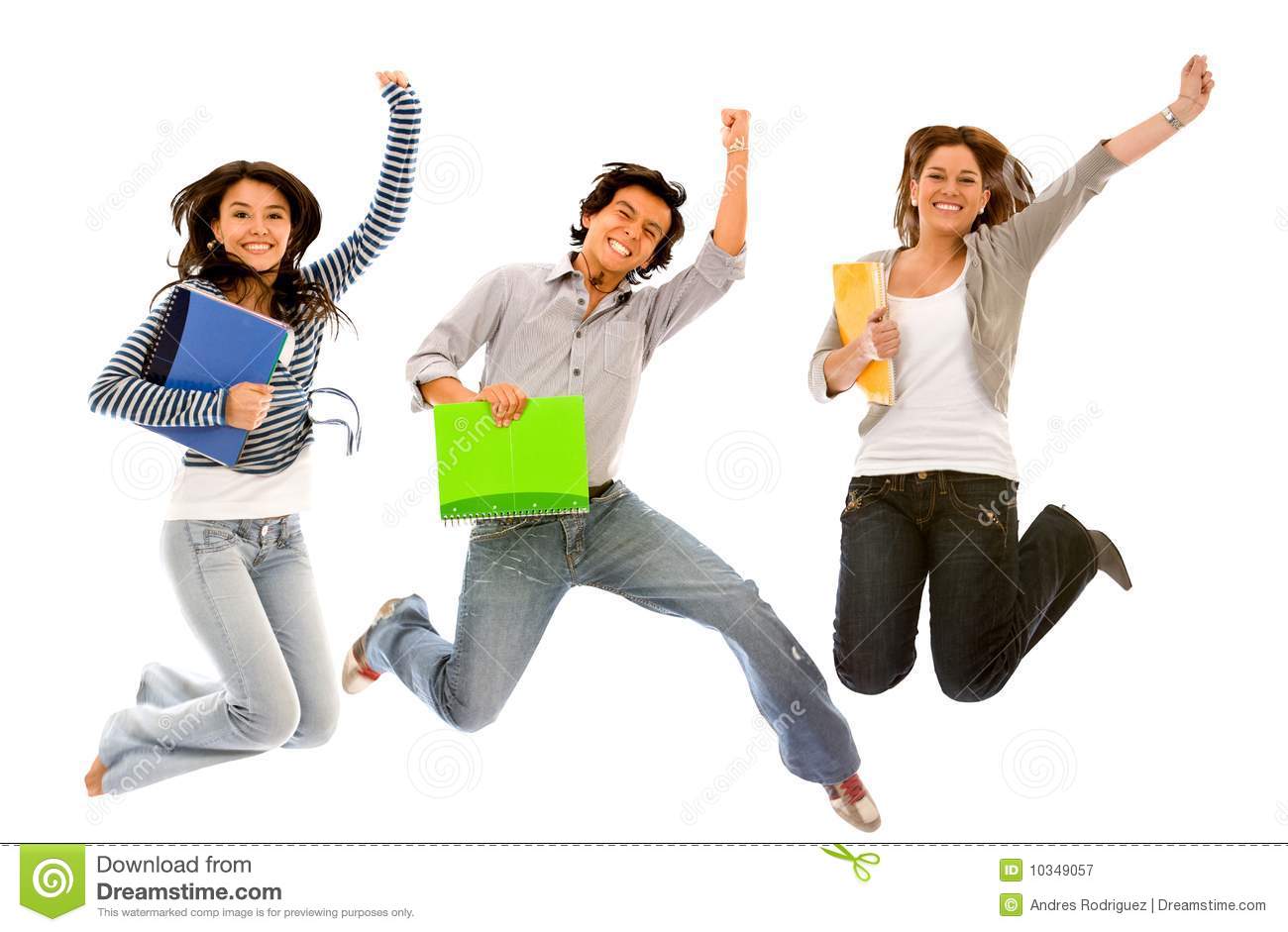 Excited Students Royalty Free Stock Photography   Image  10349057
