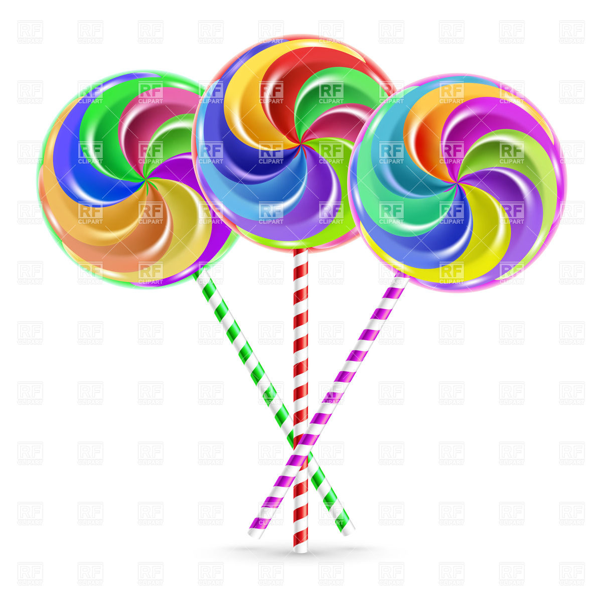 File Name   Colorful Lollipops On Striped Sticks Download Royalty Free    