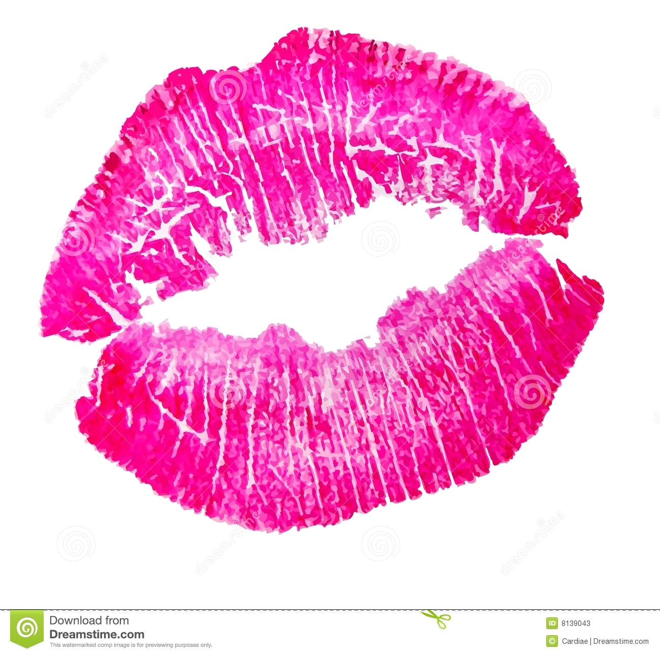 Graphics Of Pink Lips Kiss Spina Bifida Red Clip Clipart