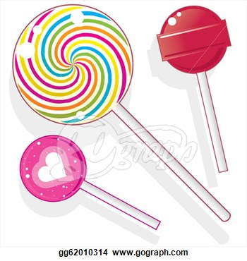 Illustrations   Lollipops And Suckers Vector  Stock Clipart Gg62010314