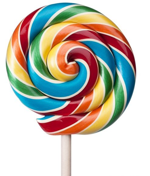 Large Swirl Lollipop   Bright Colors