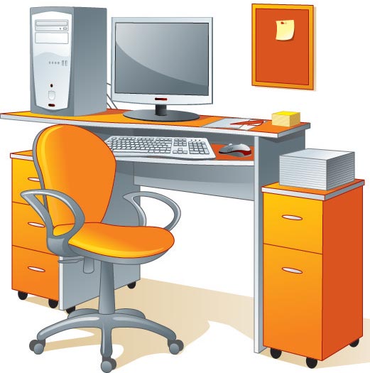 Office Furniture Vector1 Jpg