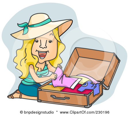 Packing Suitcase Clipart Spent All Day Packing
