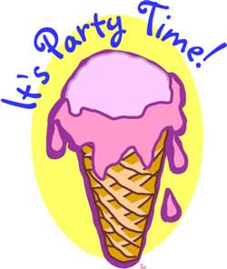 Party Time Ice Cream Cone Graphic Is Also Available As A Printable