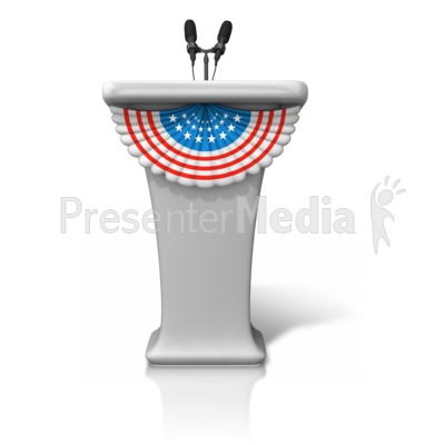 Podium With Stars Stripes   Signs And Symbols   Great Clipart For