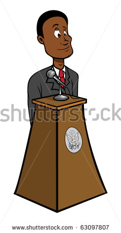 Presidential Podium Clipart A Black President Podium