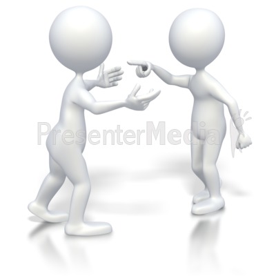 Stick Figures Heated Conversation   3d Figures   Great Clipart For