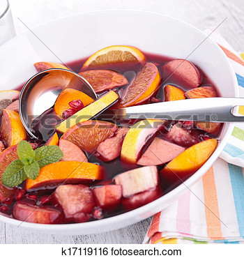 Stock Image   Fruit Sangria Punch  Fotosearch   Search Stock    