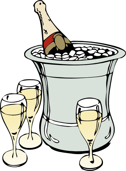 Champagne On Ice Clip Art At Clker Com   Vector Clip Art Online