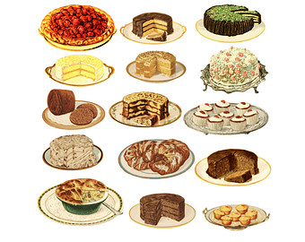     Clipart Gra Phics Food Clip Art Baked Goods Bakery Cake Cupcake Pie