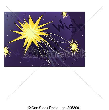 Conceptual Depiction Of Wish Upon A Star With Glowing Stars Sparkle