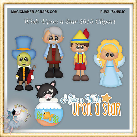 Fairytale Clipart Wish Upon A Star By Magicmakerscraps On Etsy