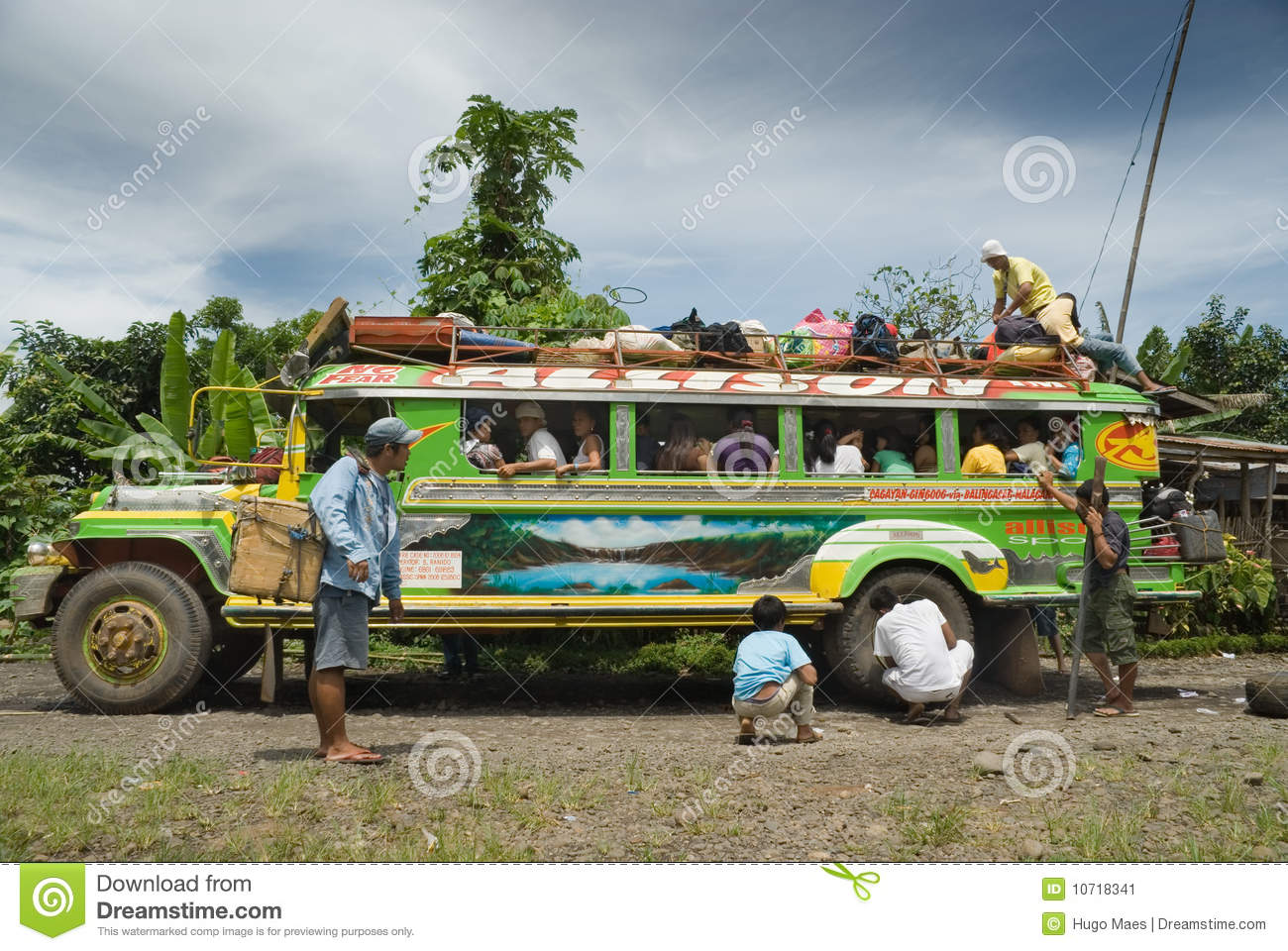Filipino Mountain Jeepney Breakdown Editorial Photo   Image  10718341