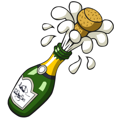 Ist Popping Champagne Bottle   Free Images At Clker Com   Vector Clip