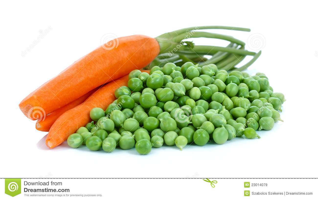 Peas And Carrots Royalty Free Stock Images   Image  23014079