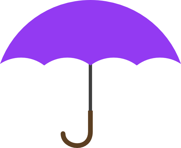 Purple Umbrella Clip Art At Clker Com   Vector Clip Art Online    