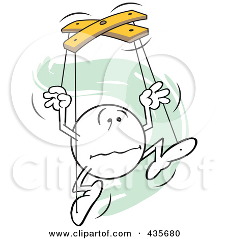 Royalty Free  Rf  Clipart Illustration Of A Woman Attached To Puppet