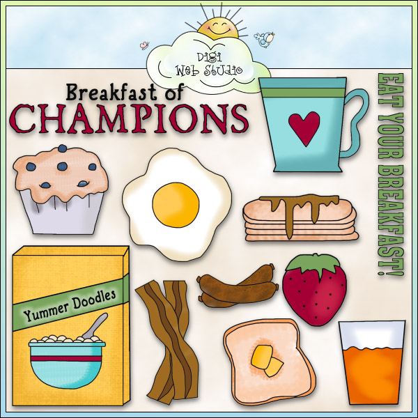 School Breakfast Clip Art Breakfast Of Champions 1   Ne