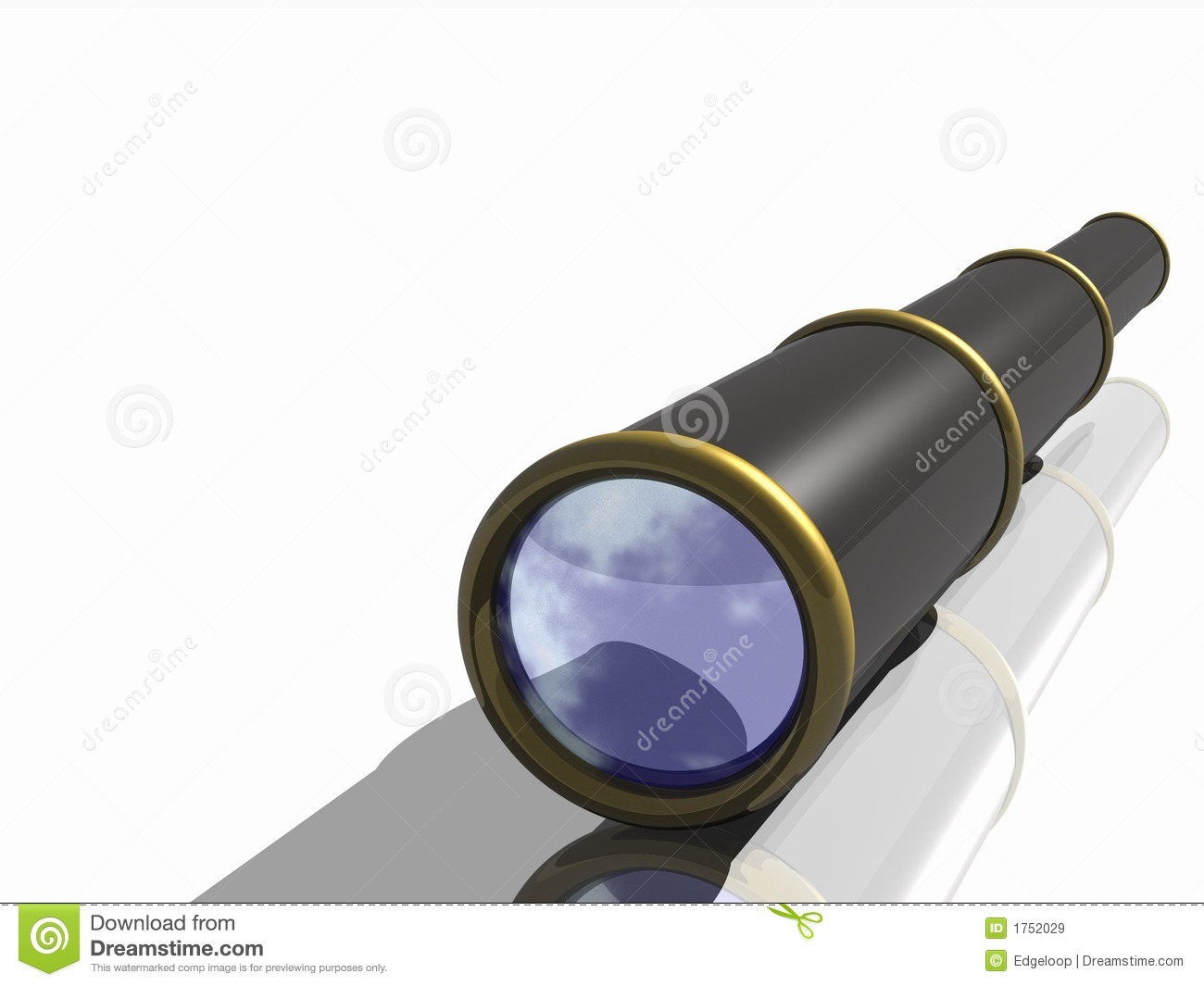 Telescope Of A Pirate Royalty Free Stock Images   Image  1752029
