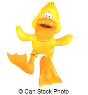 Toon Duck Quack Clipart