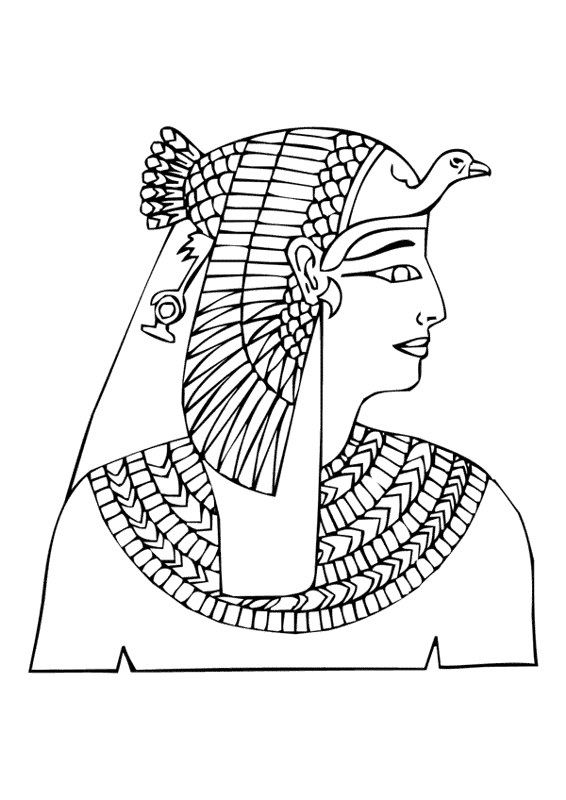Ancient Egyptian Crowns   The Royal Vulture Crown Clip Art