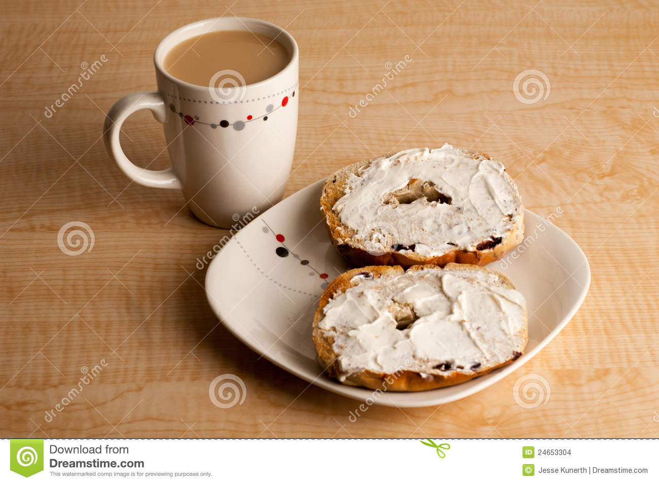 Bagels And Coffee Stock Images   Image  24653304