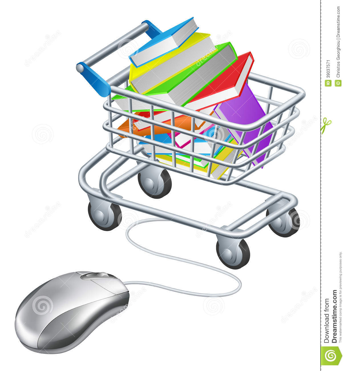 Concept For Online Education Or Shopping For Books On The Internet