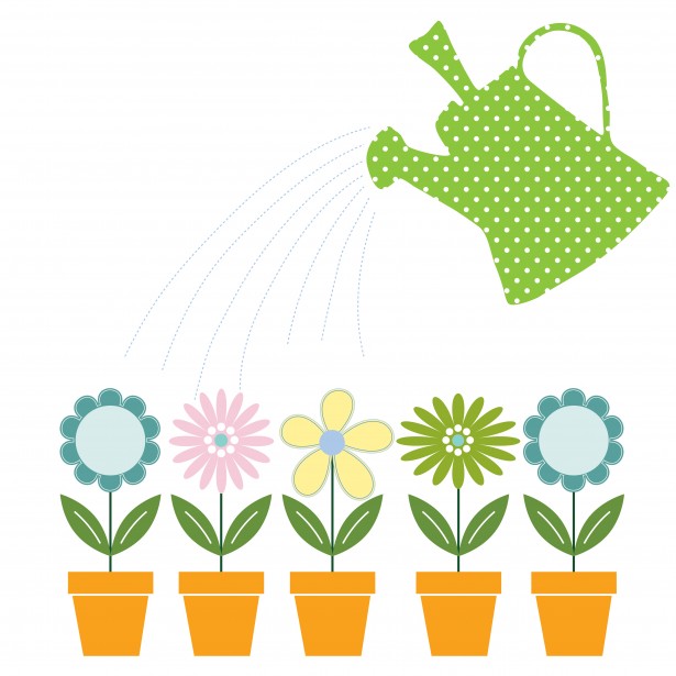 Flowers   Watering Can Clipart Free Stock Photo   Public Domain