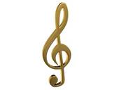 Gold Treble Clef 3d Gold Treble Clef 3d Gold Treble Clef 3d Gold    